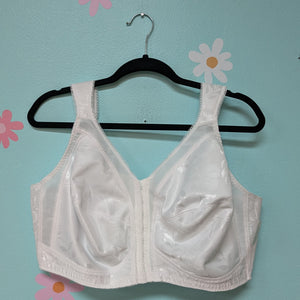 Sz46DD White 48 Hours Front Closure Bra Style 4695