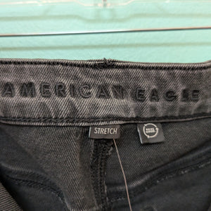 Sz18W American Eagle Black Straight Leg Denim NWT