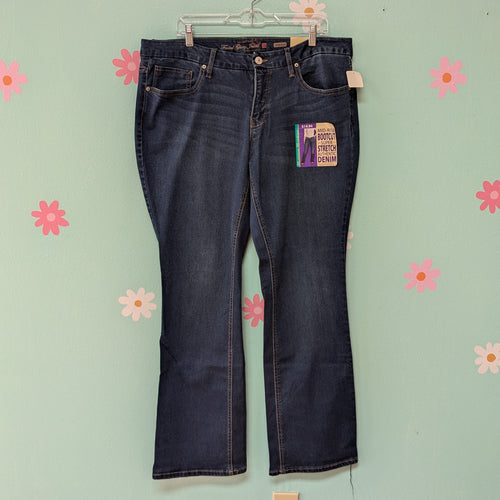 Sz18 Faded Glory Flare Denim NWT