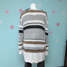 Load image into Gallery viewer, Sz2X Davi &amp; Dani Neutral Stripe Long Cardigan