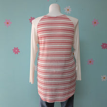 Load image into Gallery viewer, SzXL Azules Pink/White Stripes Long Sleeve Top