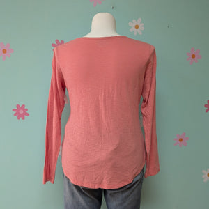 SzXL Maurices Pink Long Sleeve Tee