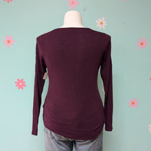 Load image into Gallery viewer, Sz0X Maurices Purple Lace Shoulder Maurice&#39;s Tee