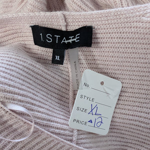 SzXL 1 State Light Pink Sweater