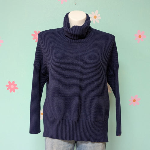 Sz1X Lillusory Blue Chunky Sweater