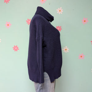 Sz1X Lillusory Blue Chunky Sweater