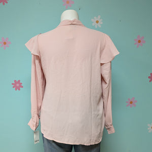 Sz1X Bar III  Light Pink Secretary Top NWT