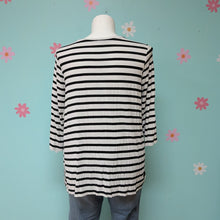 Load image into Gallery viewer, Sz1X A&amp;I Black and White Stripe Long Sleeve Tee