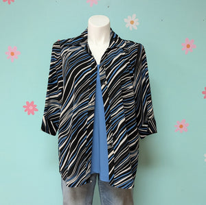 Sz0X Maggie Barnes Stripe Twofer