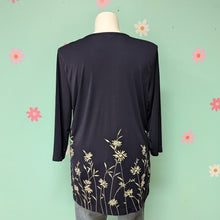 Load image into Gallery viewer, Sz1X Liz Claiborne Navy/White Floral