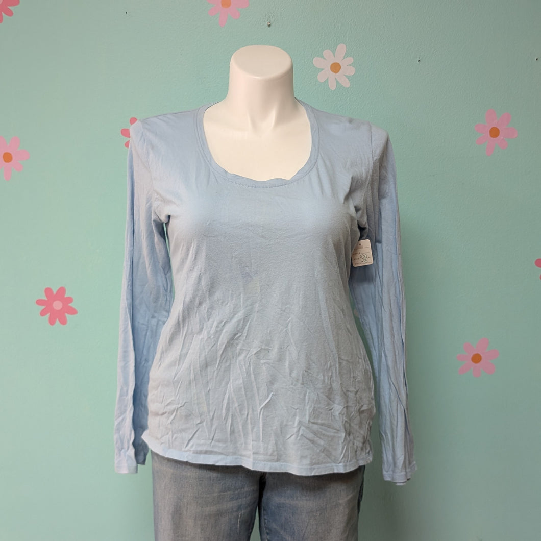 SzXXL Maurices Light Blue Long Sleeve Tee