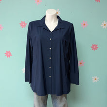 Load image into Gallery viewer, Sz2X Marla Wynne Navy Blue Blouse