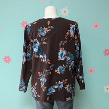 Load image into Gallery viewer, Sz2X Denim and Company Brown Floral Tee