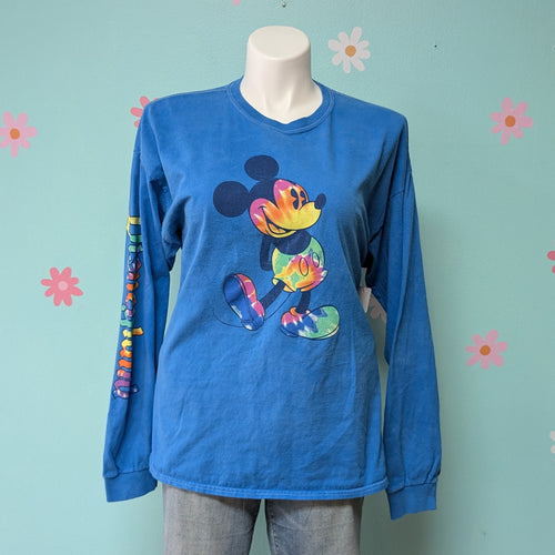 Sz2X Disney Mickey Mouse Blue Long Sleeve Tee