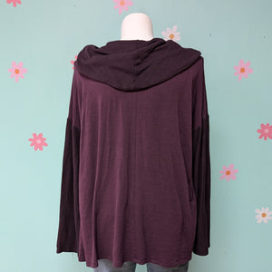 Sz3X B Active Purple Cowl Neck Sweater