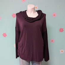 Load image into Gallery viewer, Sz3X B Active Purple Cowl Neck Sweater