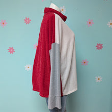 Load image into Gallery viewer, Sz3X Red/White/Grey Colors r Block Top