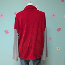 Load image into Gallery viewer, Sz3X Red/White/Grey Colors r Block Top