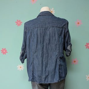 Sz3X Sonoma Medium Wash Denim Chambray Shirt