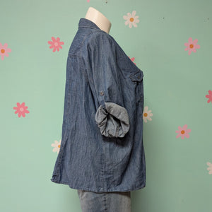 Sz3X Sonoma Medium Wash Denim Chambray Shirt