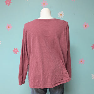 Sz3X Old Navy Pink Mauve Long Sleeve Tee