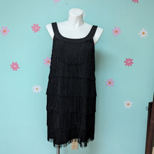 Load image into Gallery viewer, Sz16 Dressbarn Black Flapper Party Dress