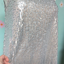 Load image into Gallery viewer, Sz2X Hancy Silver Sequin Mini Dress