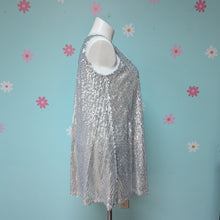 Load image into Gallery viewer, Sz2X Hancy Silver Sequin Mini Dress