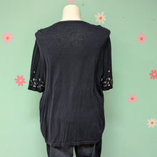 Load image into Gallery viewer, Sz3X CJ Banks Navy Short Sleeve Cardigan