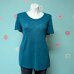 Sz3X Lane Bryant Aqua Blue Tee