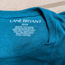 Load image into Gallery viewer, Sz3X Lane Bryant Aqua Blue Tee