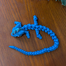 Load image into Gallery viewer, 3D Printed Articulating Dragon Blue