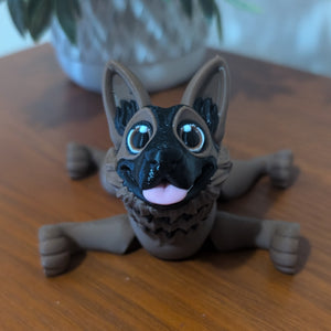 3D Printed Articulating German Shepherd