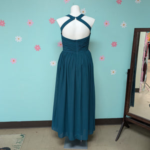 Sz14 KF Bridal Pacific Blue Bridesmaid Dress