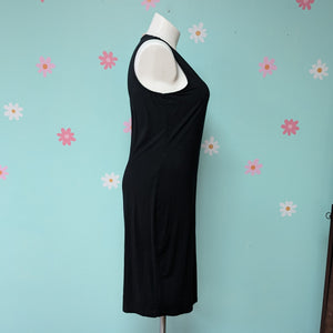 SzXL Apt 9 Black Sleeveless T-shirt Dress