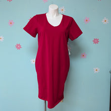 Load image into Gallery viewer, SzXL Woman with Control Red T-shirt Dress