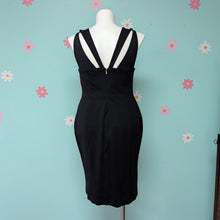 Load image into Gallery viewer, Sz14 Christian Siriano Black Bodycon Dress