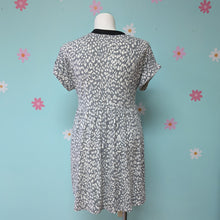 Load image into Gallery viewer, Sz1X Rae Mode Grey Animal Print Babydoll Dress