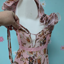 Load image into Gallery viewer, Pink Floral Statement Dress