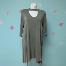 Load image into Gallery viewer, Sz1X Boutique+ Light Sage Green T-shirt Dress