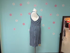 Sz3X Faith 21 Blue Gingham Backless Dress