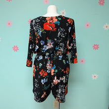 Load image into Gallery viewer, Sz2X Kaileigh Black Floral Romper