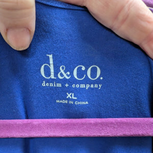 SzXL D&Co Royal Blue T-shirt Dress