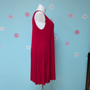 Sz2X Style & Co Cross Back Dress Real Red NWT