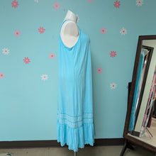 Load image into Gallery viewer, Sz2X Torrid Aqua Blue Maxi Sleep Dress