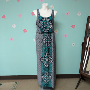 Sz2X Maurice's Navy and Teal Maxi y