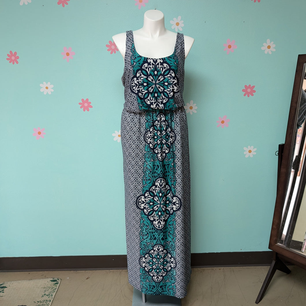 Sz2X Maurice's Navy and Teal Maxi y