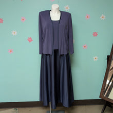 Load image into Gallery viewer, Sz18W Alex Evenings Royal Navy 2-Piece Mother of the Bride Dress