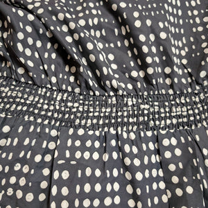 Sz5X Bloom Chic Black and White Polka Dot Dress