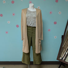 Load image into Gallery viewer, Sz3X Sejour Tan Long Open Cardigan